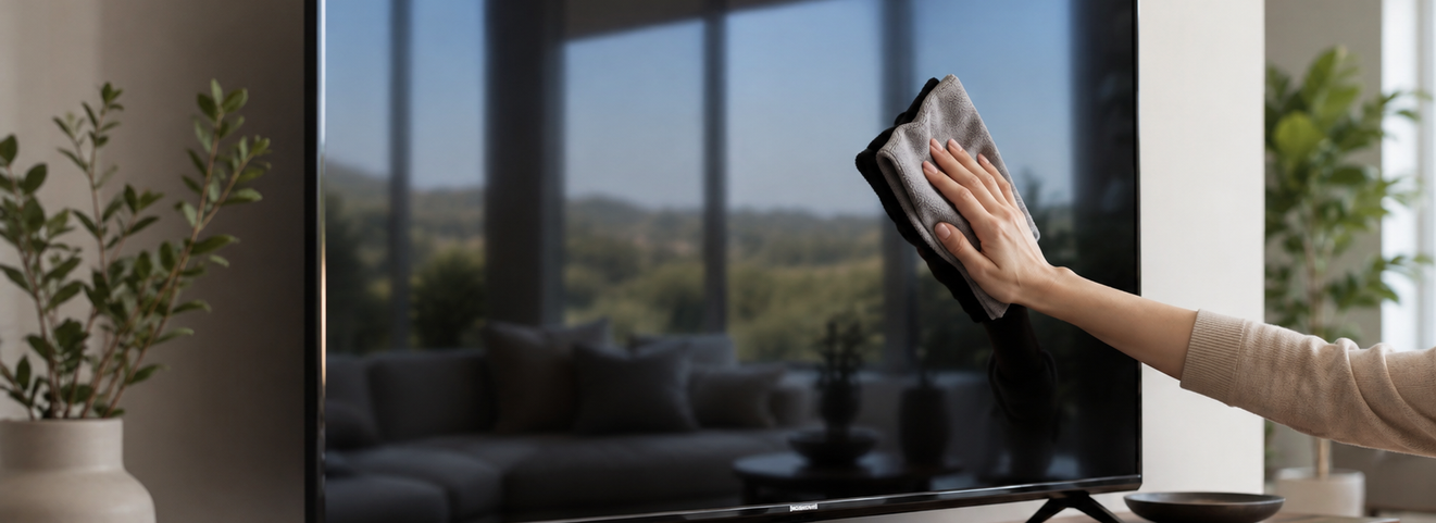 ¿Cómo limpiar correctamente la pantalla de un televisor sin dañarla?